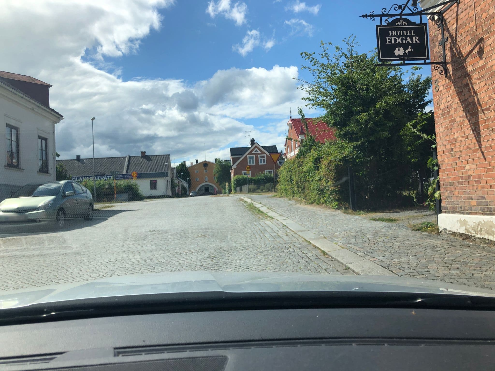 Street view near Hotell Edgar, Sölvesborg — © adville (CC BY-SA · Mapillary)