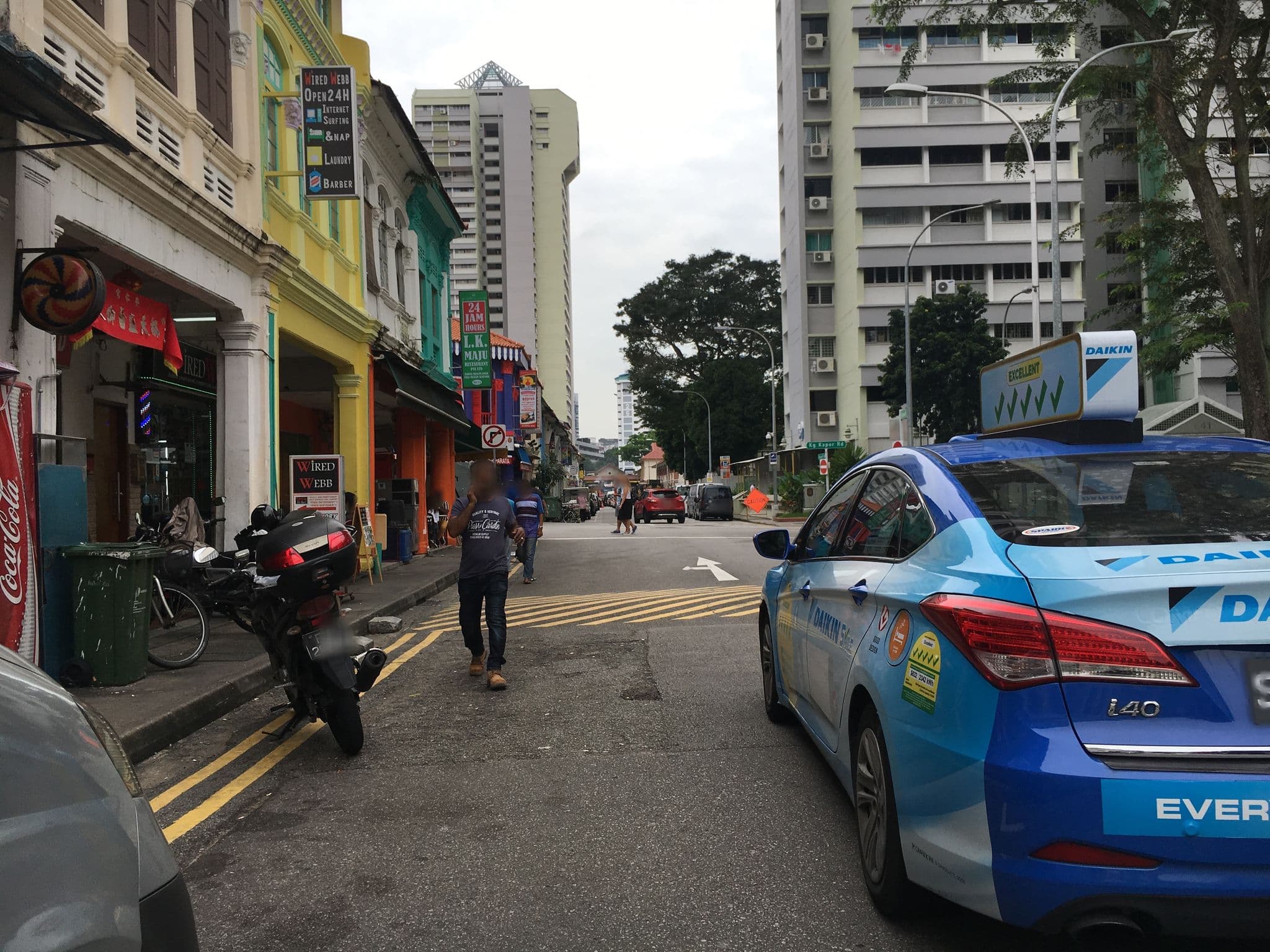 Street view near Asia Star Hotel, Farrer Park — © kaeyyy (CC BY-SA · Mapillary)