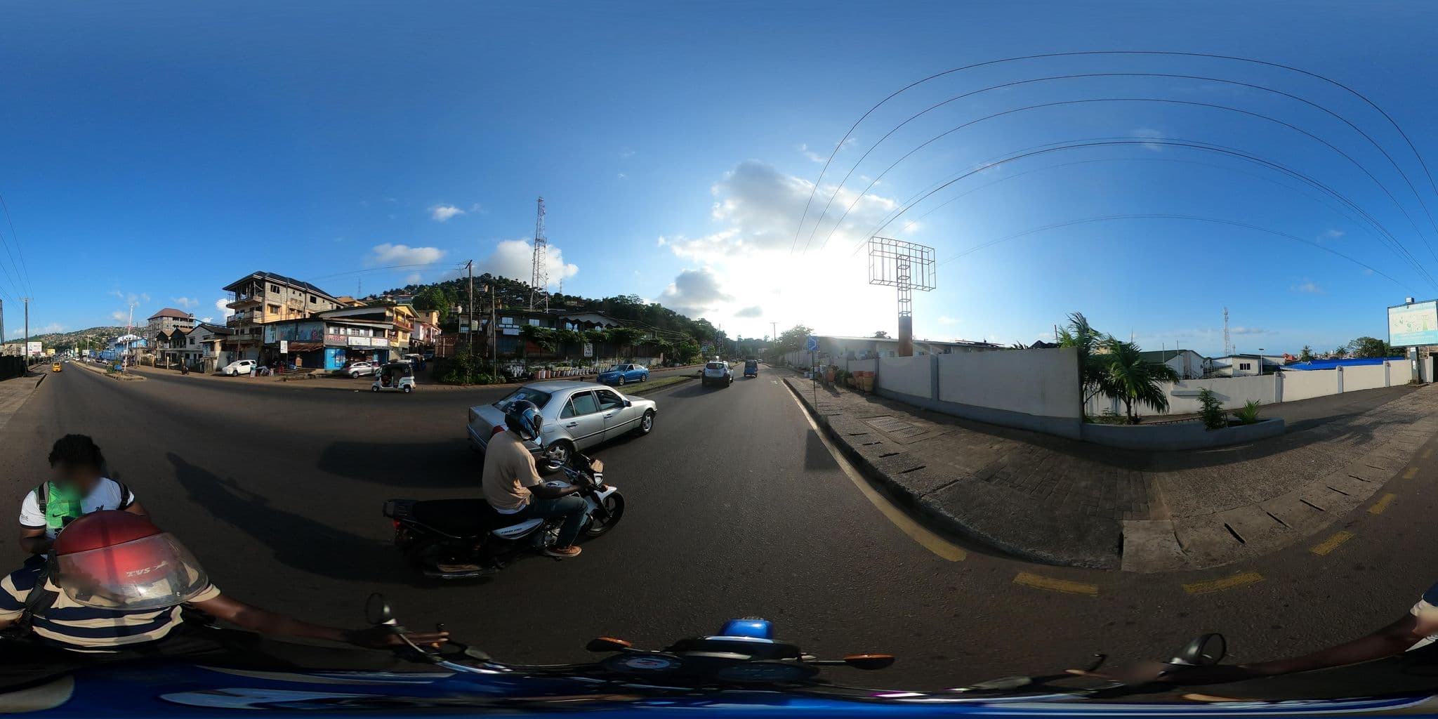Street view near Brookfields Hotel, Freetown — © Aliebvandy (CC BY-SA · Mapillary)