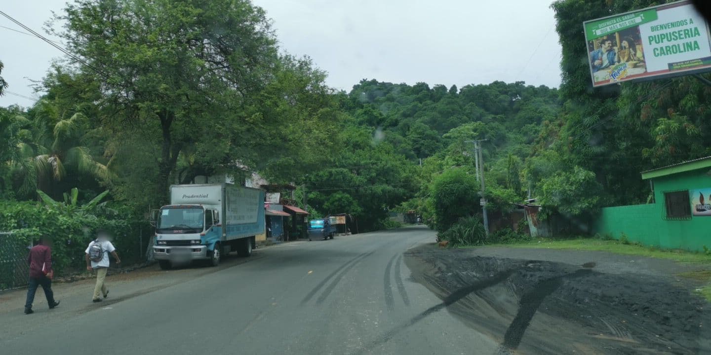 Street view near Tropical Escape Sunzal Surf City, La Libertad — © jkanales (CC BY-SA · Mapillary)