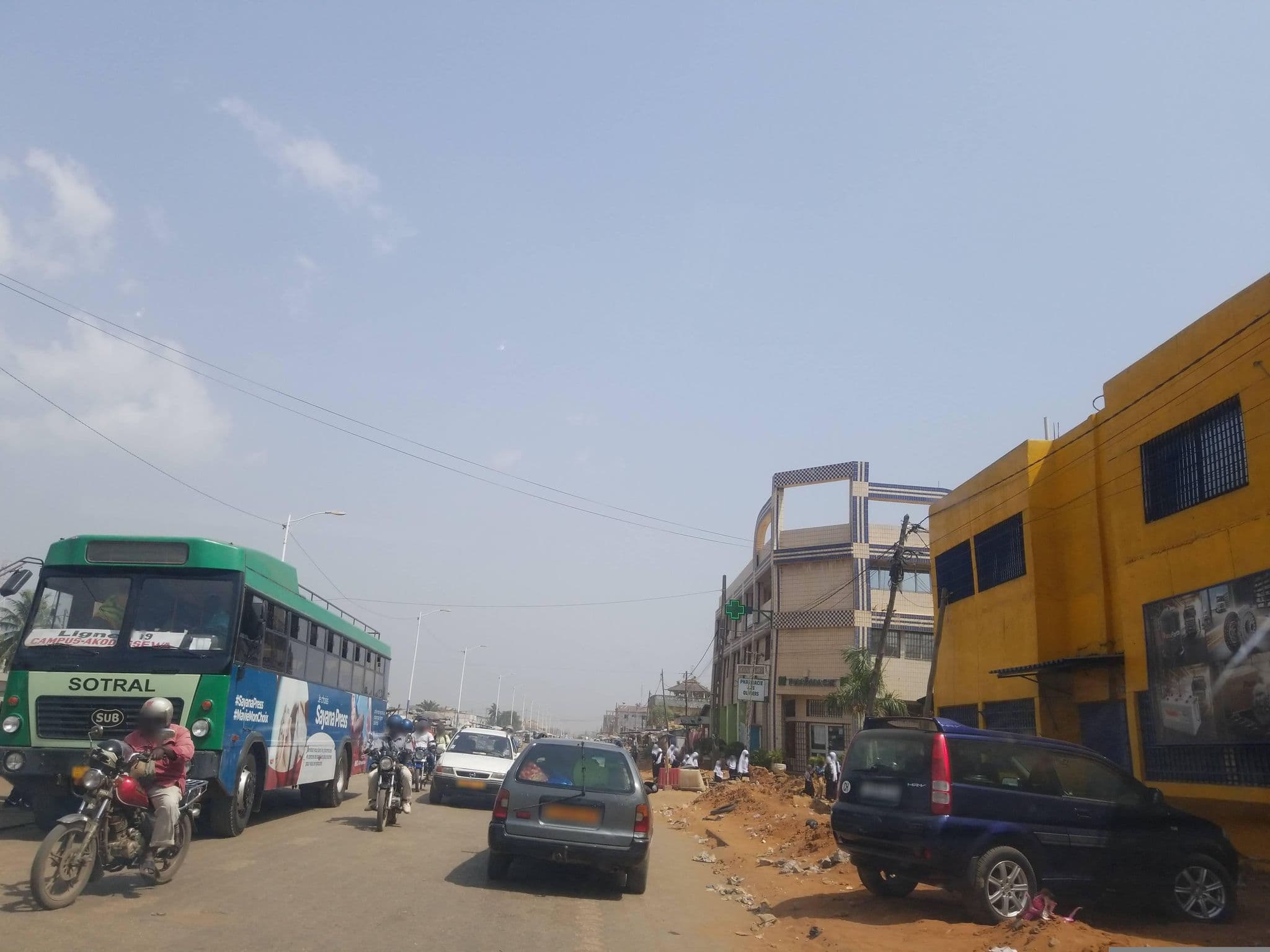 Street view near THE BEST, Lomé