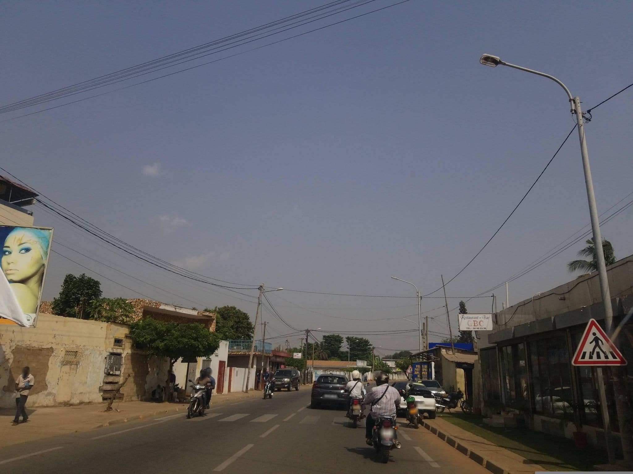 Street view near Hôtel Excellence, Lomé