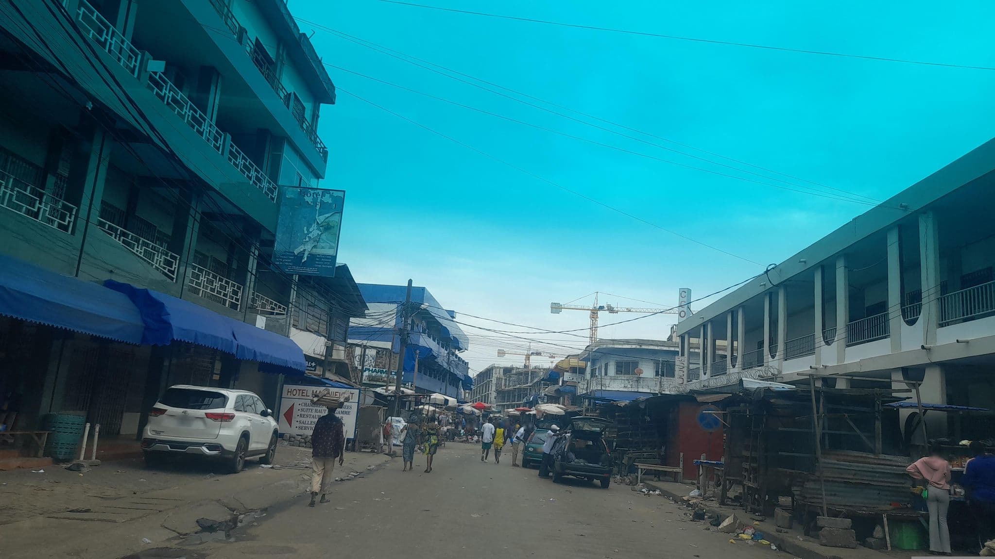 Street view near Hotel Magnificat, Lomé
