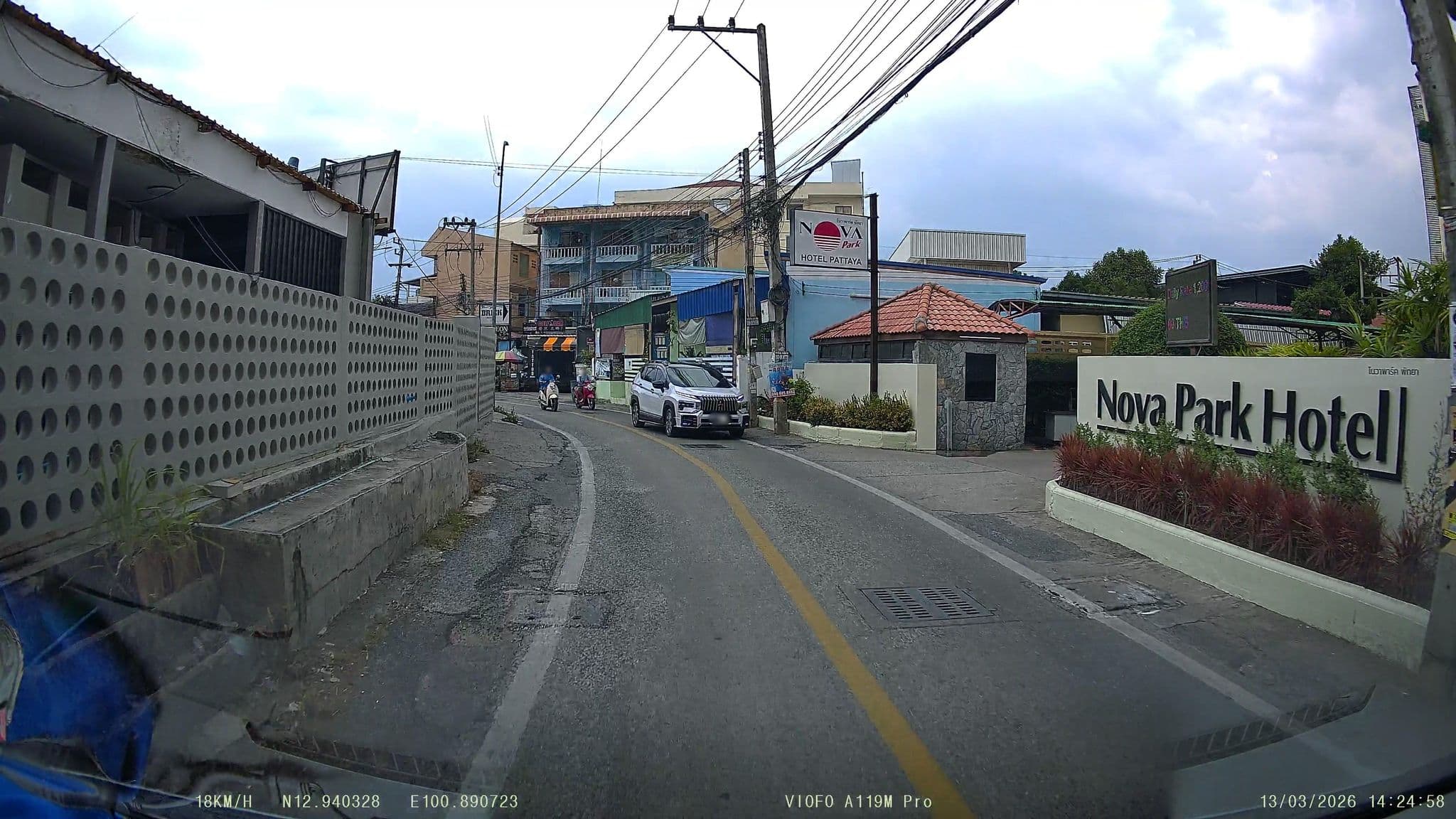 Street view near Nova Park, Pattaya