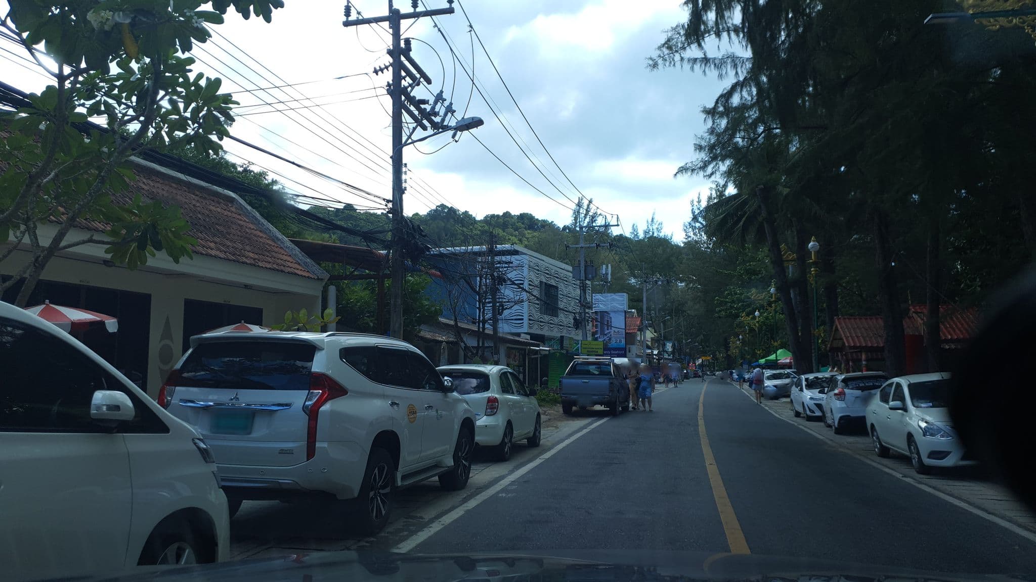 Street view near The Angel of Naithon, Ban Mai Khao