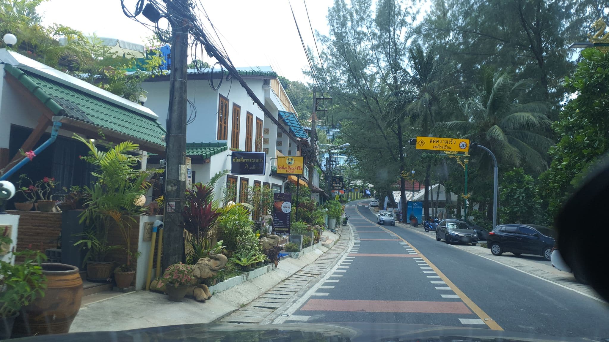 Street view near Naithon Beach Villa, Ban Mai Khao