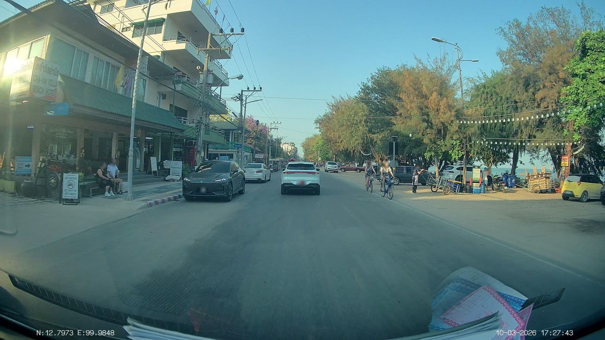 Street view near Cha-Am Villa Beach, Cha-am — © ThailandCambodia (CC BY-SA · Mapillary)