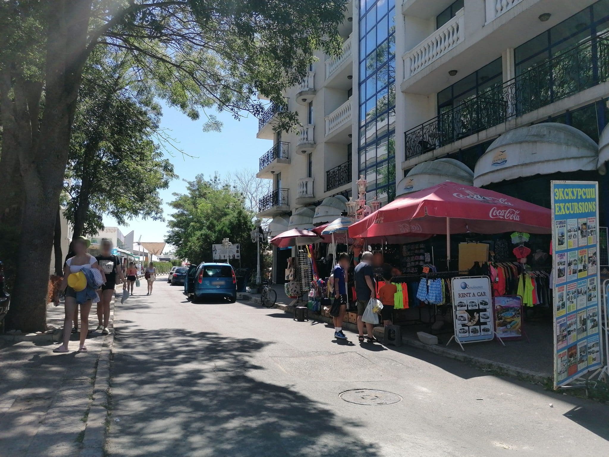 Street view near Чайка Бийч (Chaika Beach) / Metropol, Sveti Vlas