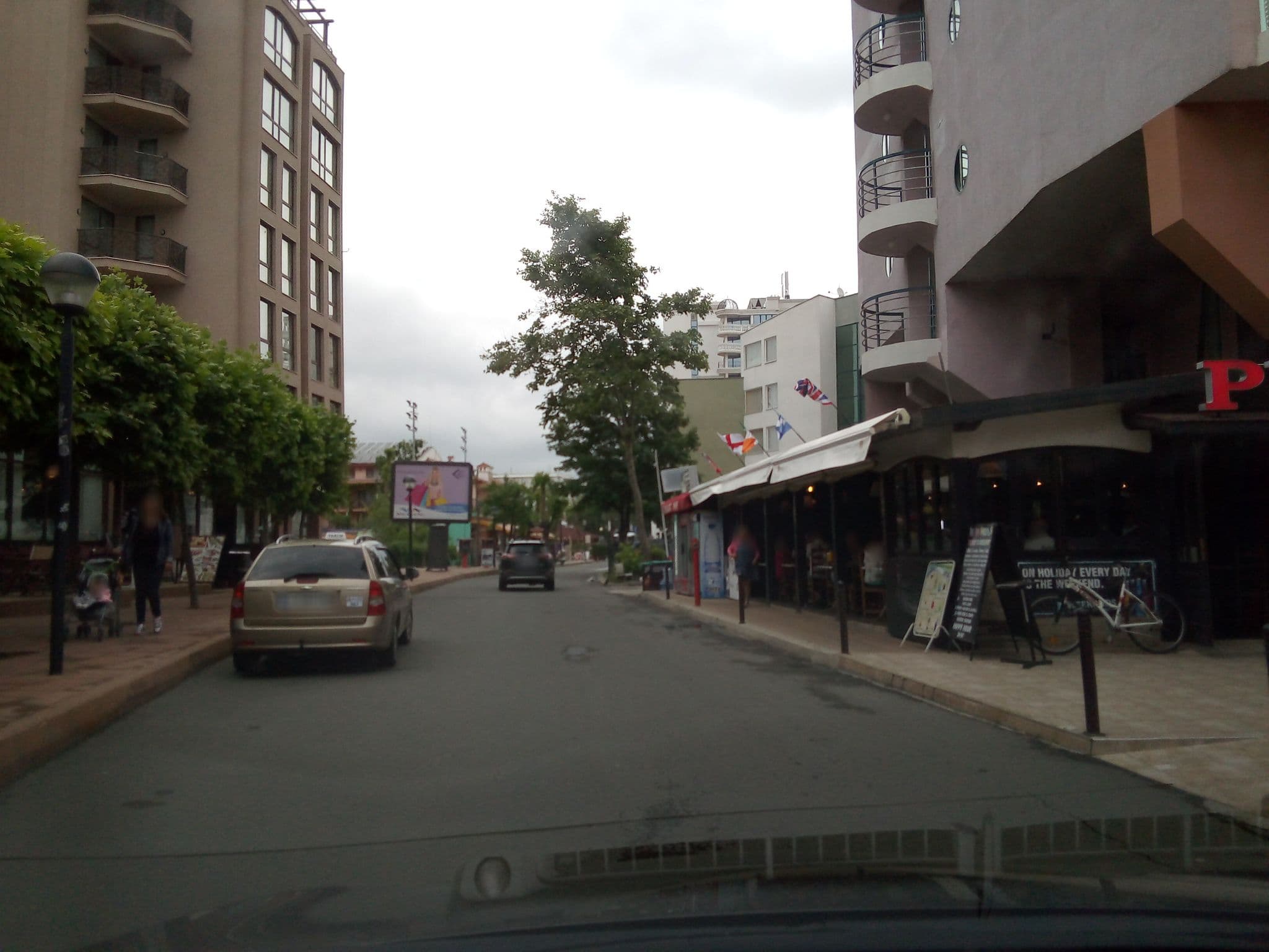 Street view near Grand Hotel Sunny Beach, Sveti Vlas