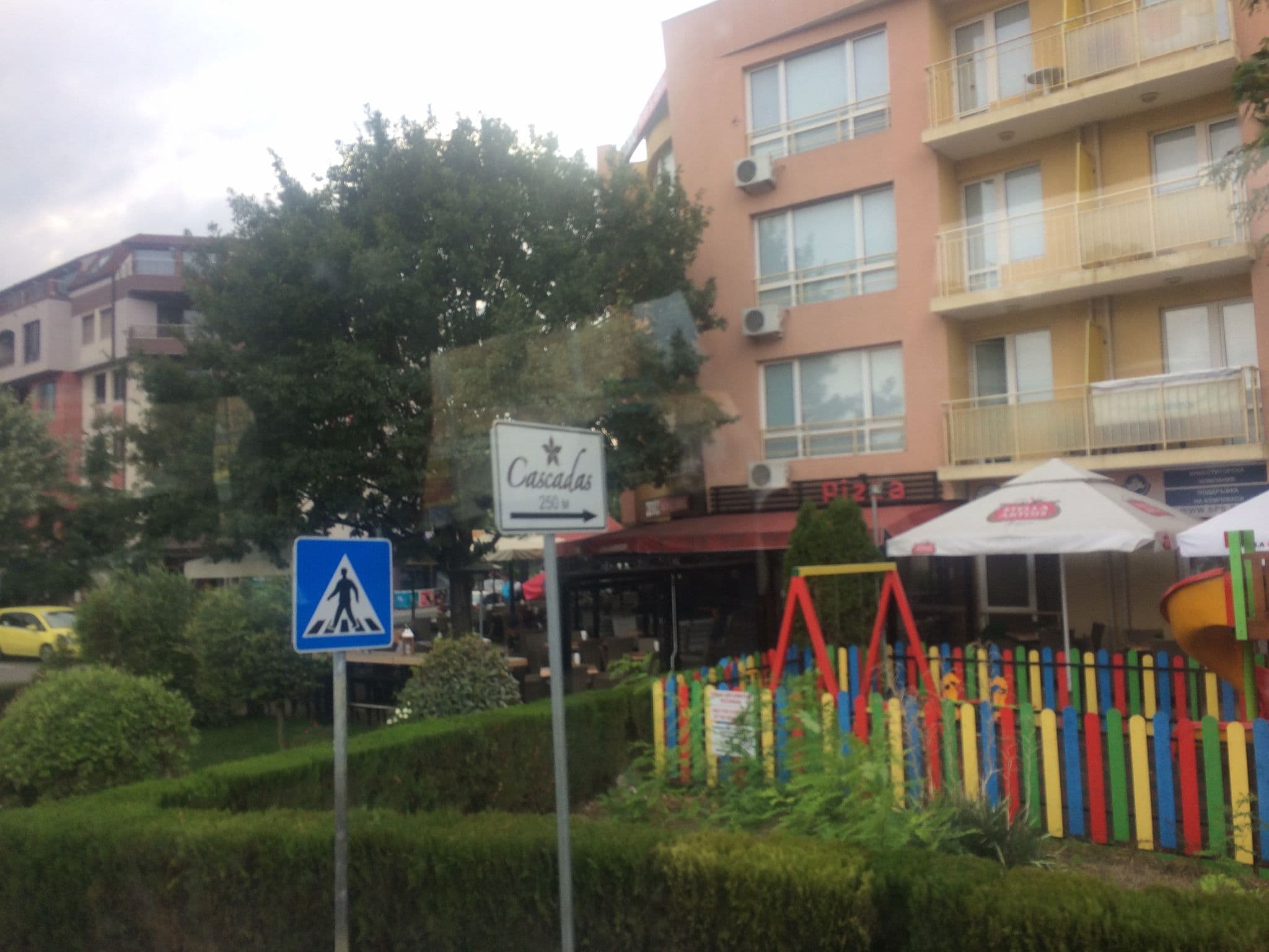 Street view near Palm Court, Sveti Vlas