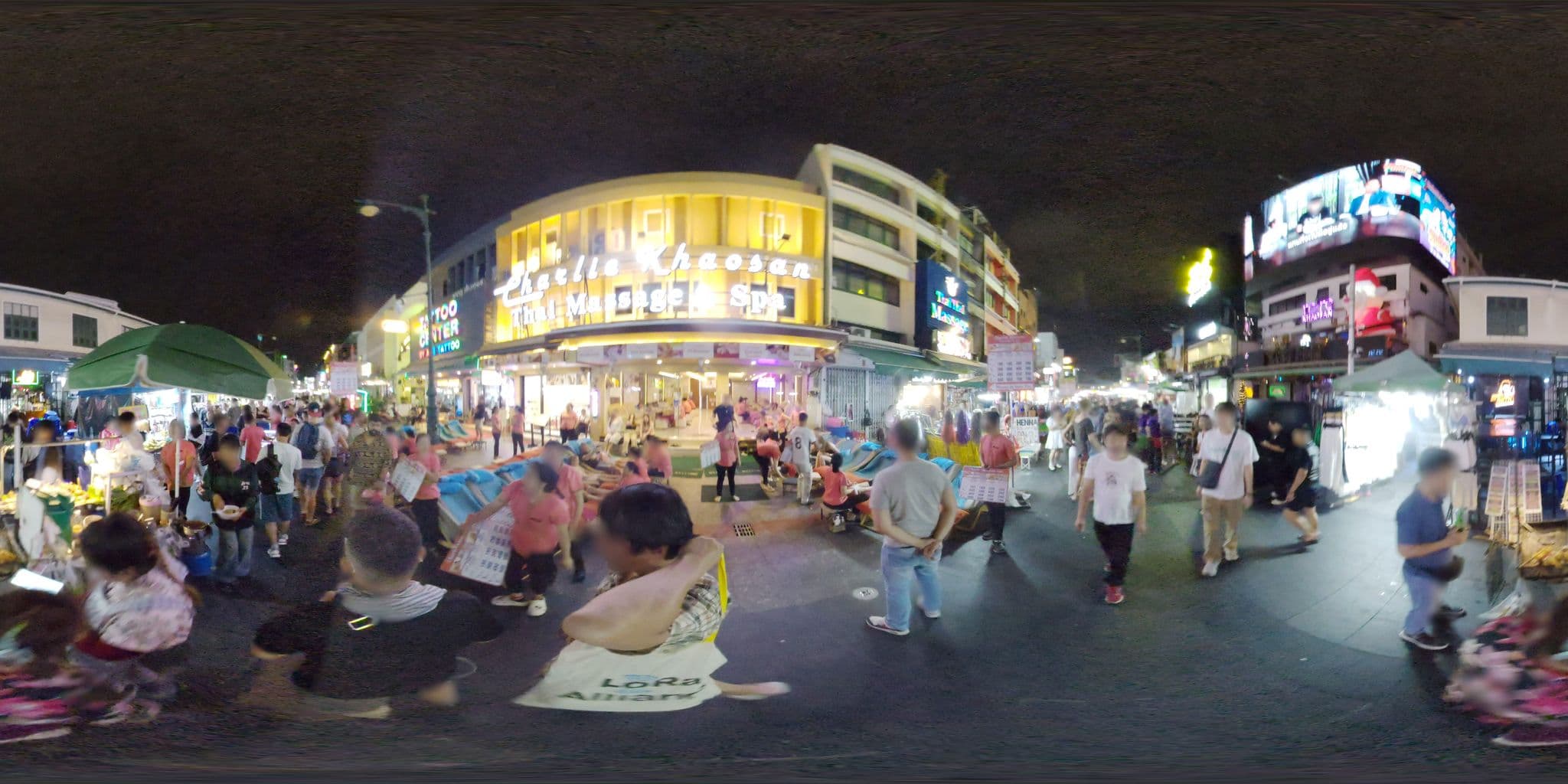 Street view near Charoendee Hostel, Phra Nakhon — © mapconcierge (CC BY-SA · Mapillary)