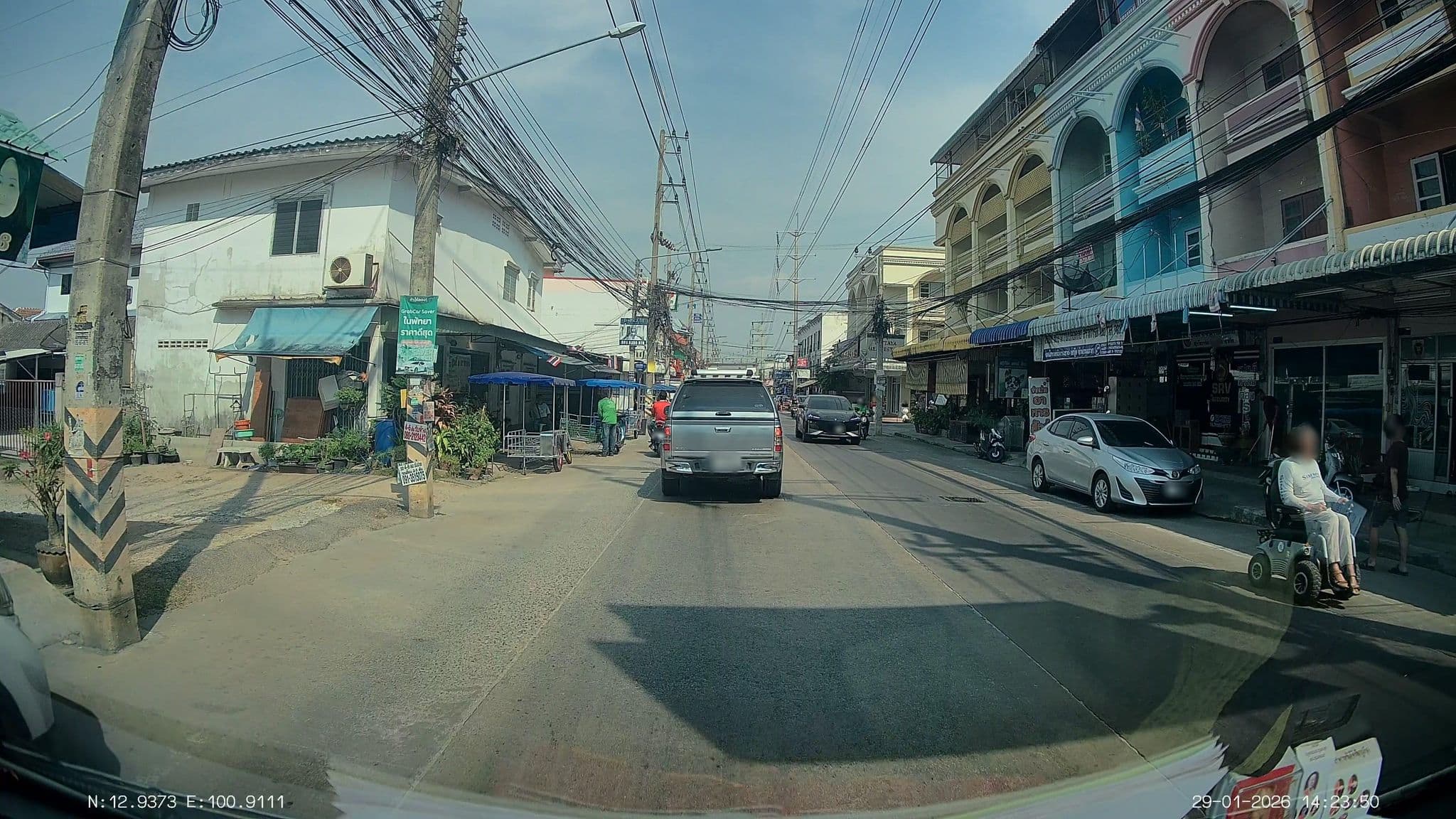 Street view near PK Residence, Pattaya