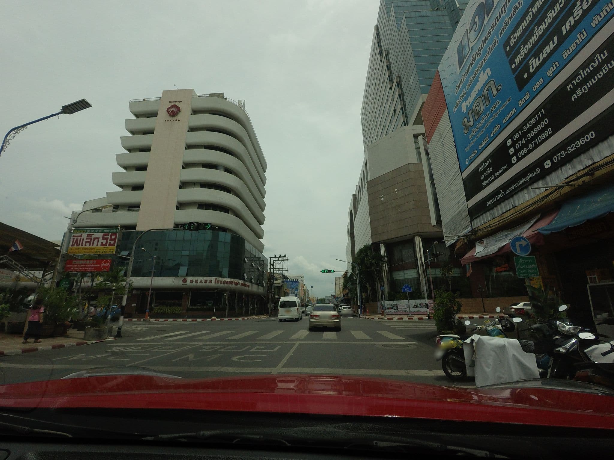 Street view near Sakura Hotel, Hat Yai