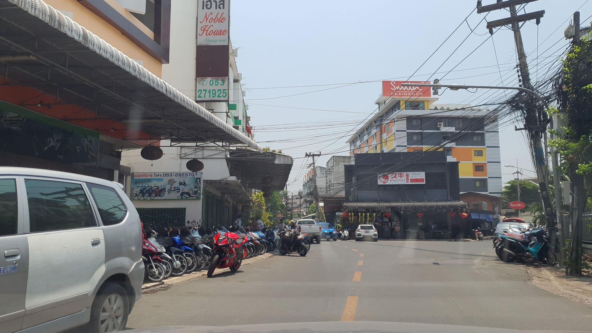 Street view near Nobel House, Chiang Mai