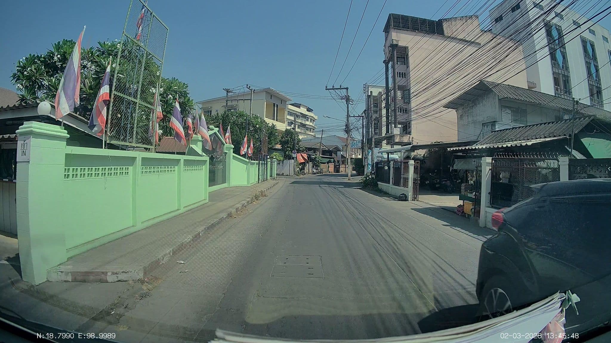 Street view near Marena Inn Hotel, Chiang Mai