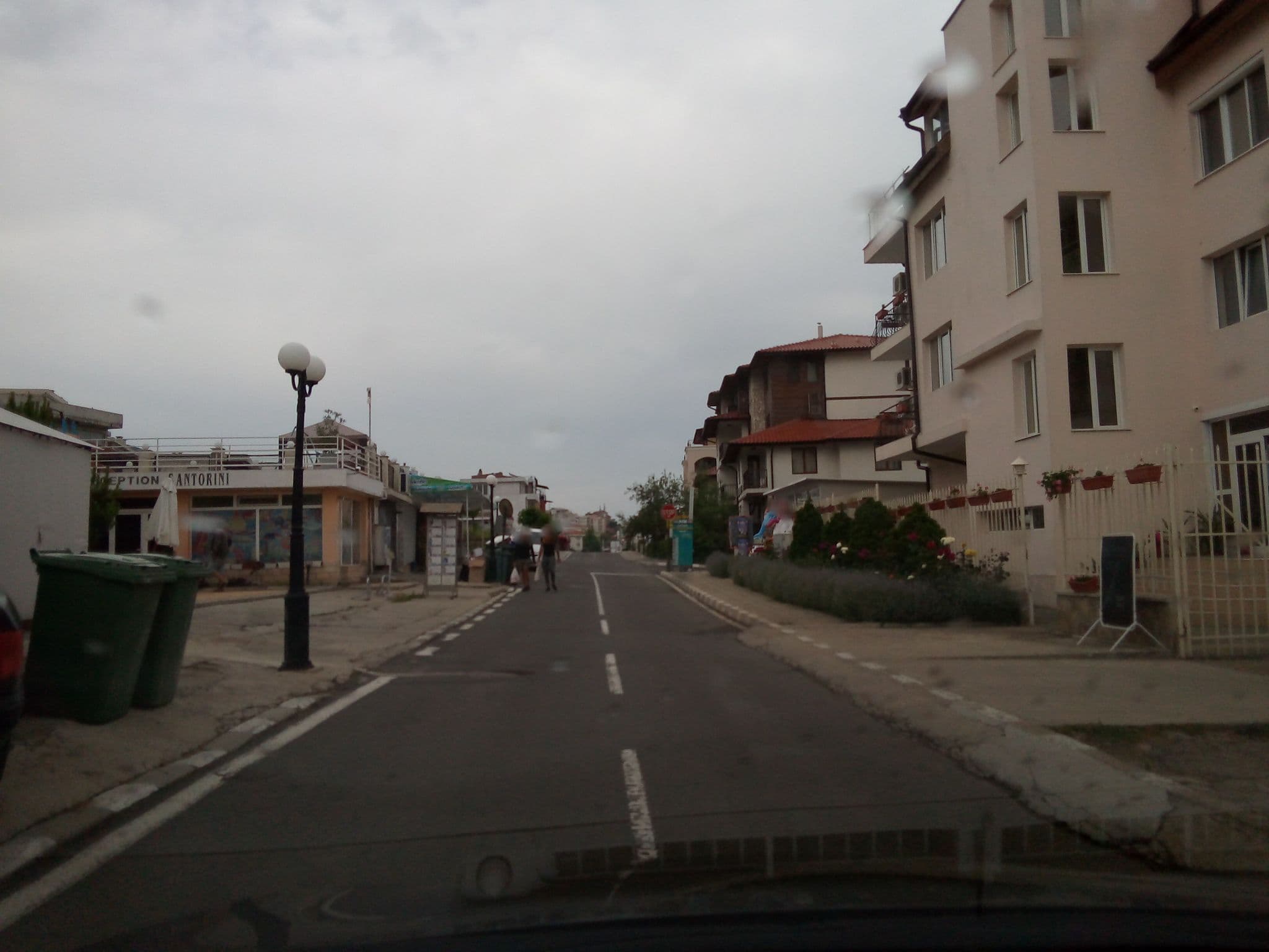 Street view near Santorini family hotel, Sveti Vlas