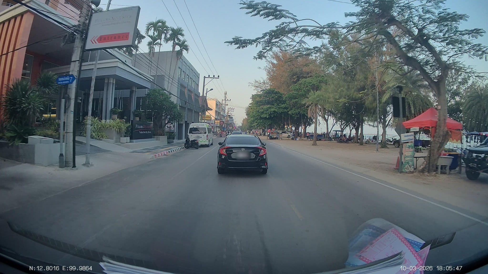 Street view near Sandara, Cha-am — © ThailandCambodia (CC BY-SA · Mapillary)
