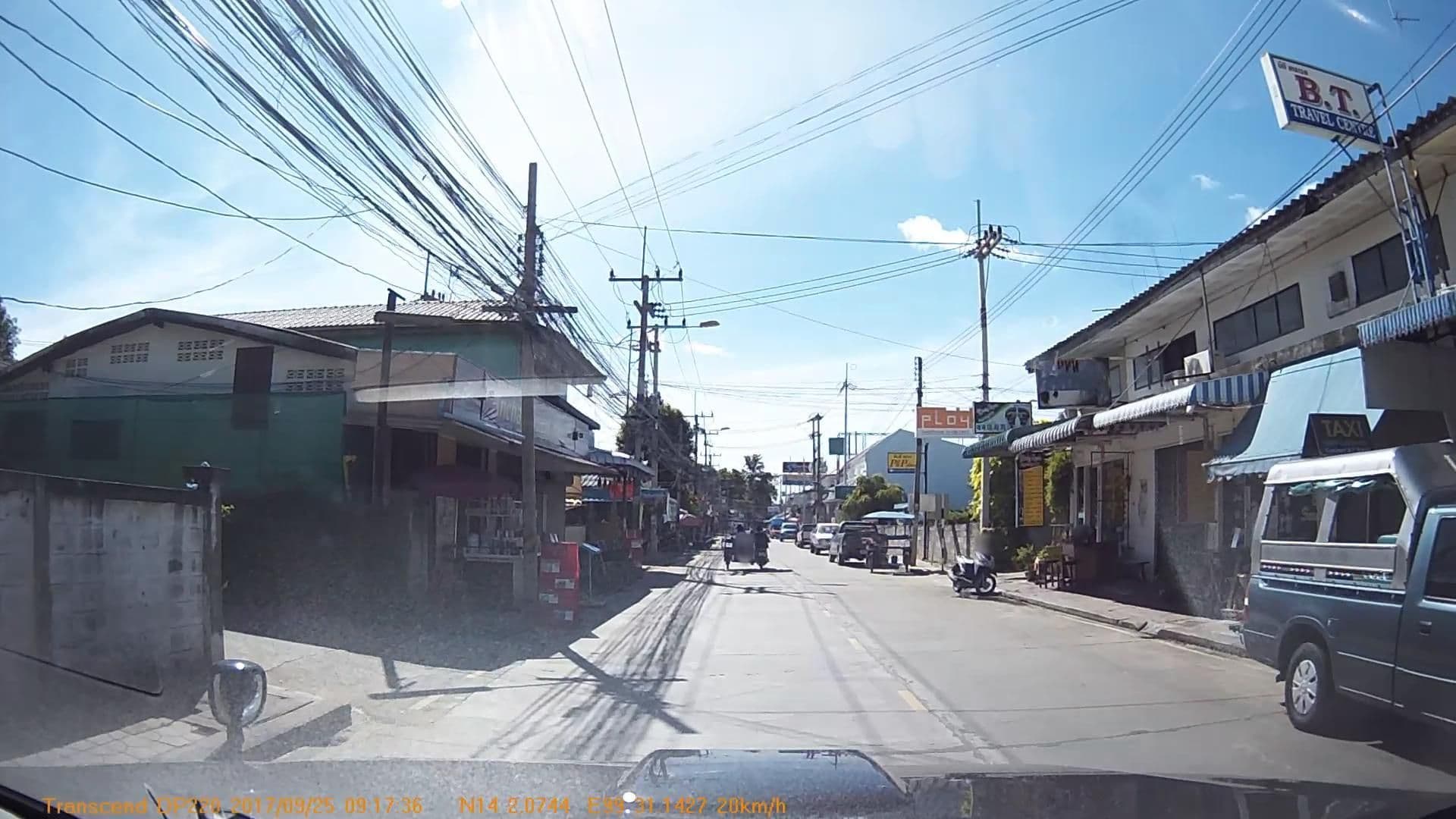 Street view near Cosy Guesthouse, Kanchanaburi — © mapcreator (CC BY-SA · Mapillary)