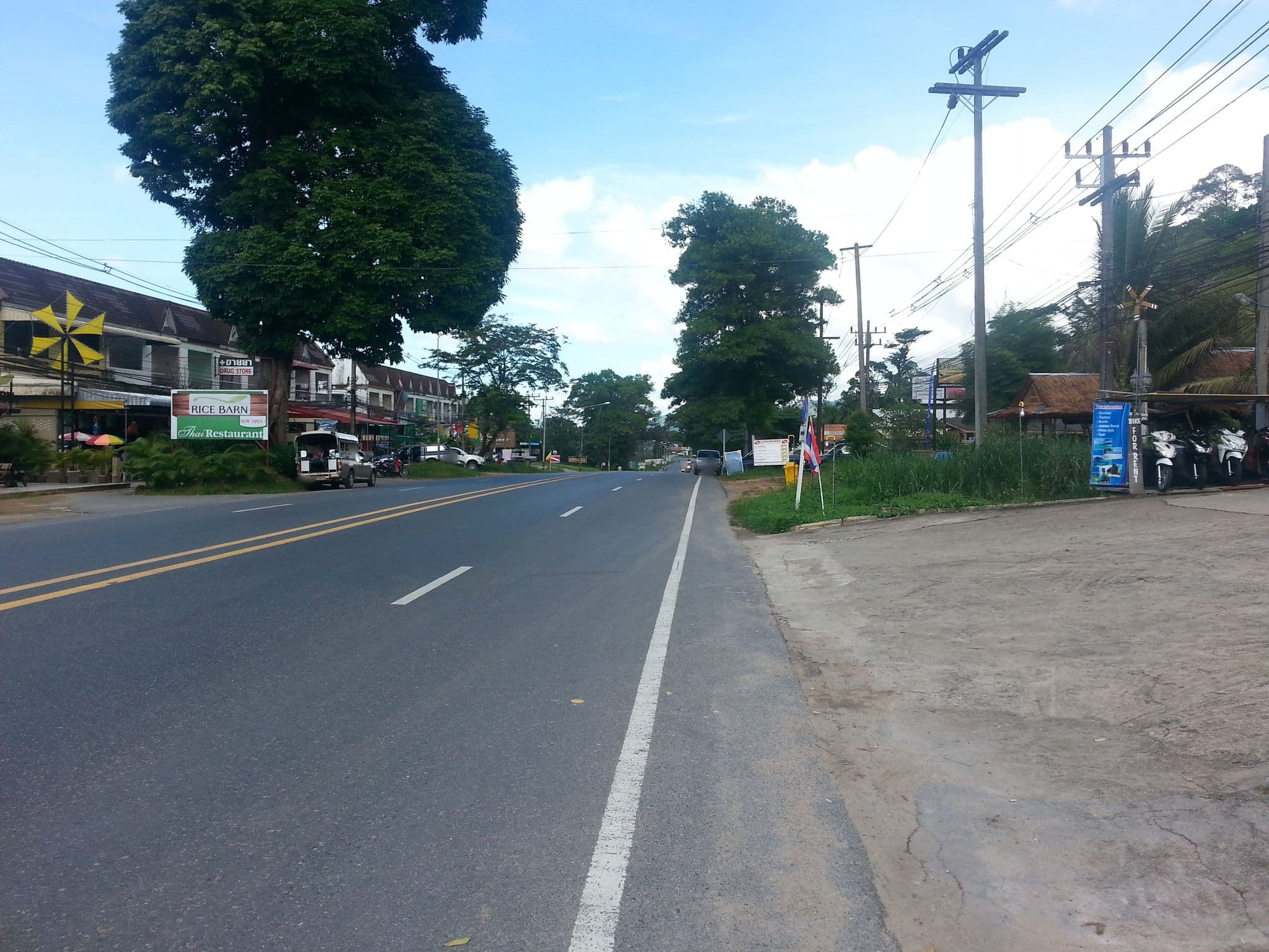 Street view near Srichada, Ban Khao Lak