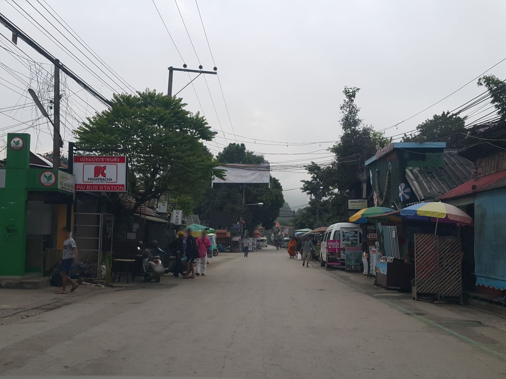 Street view near Duang Guest House, Pai