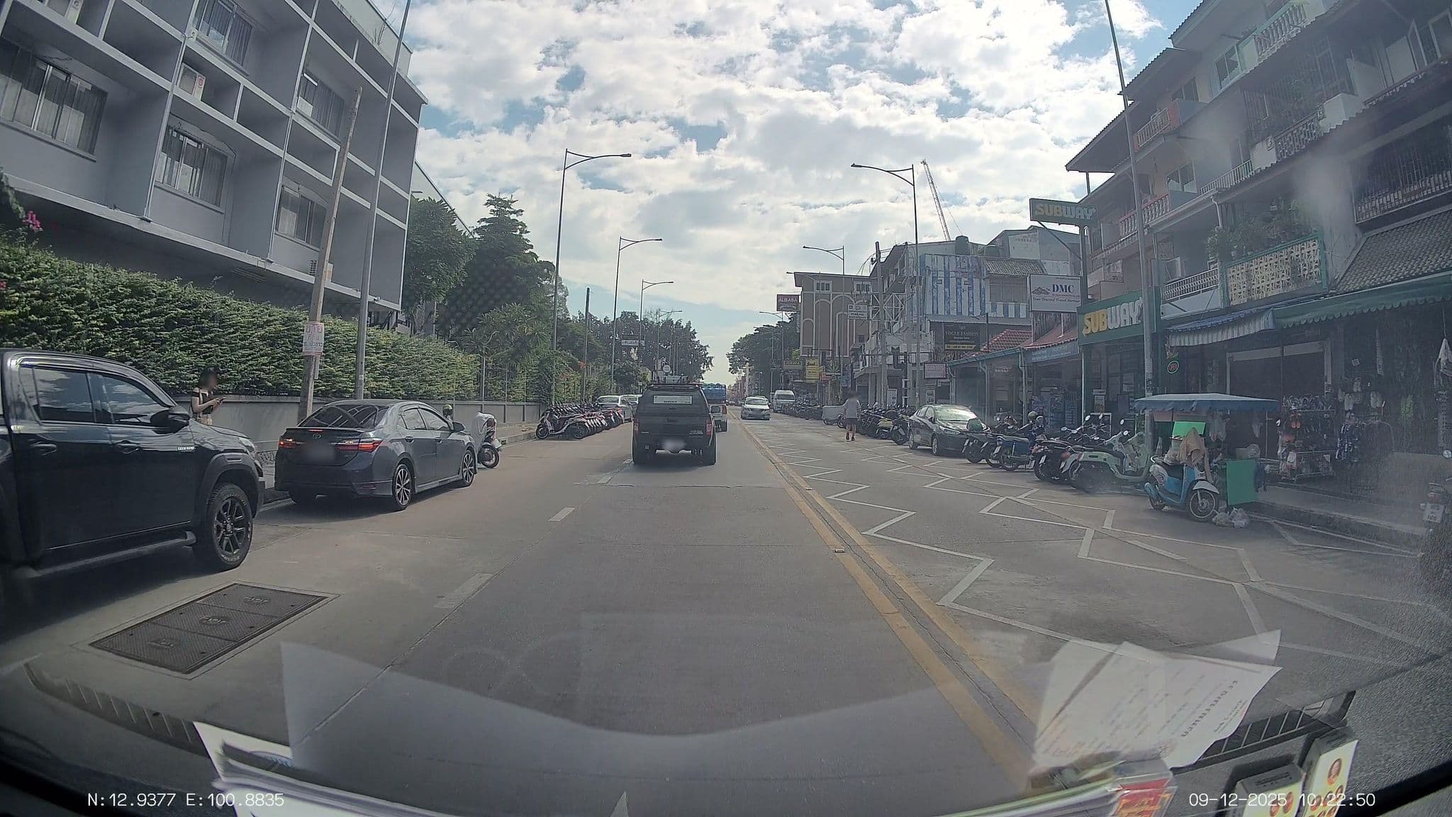 Street view near The Football Club, Pattaya