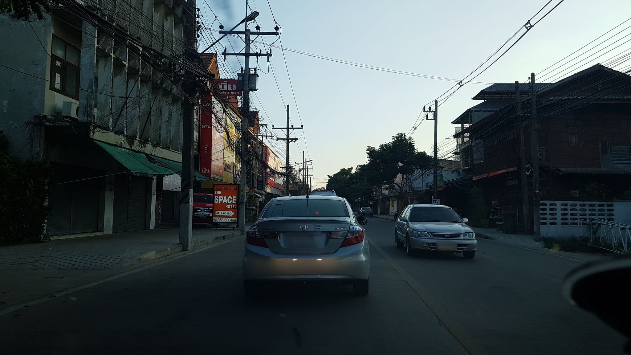Street view near Happynest inspiring hostel, Chiang Rai