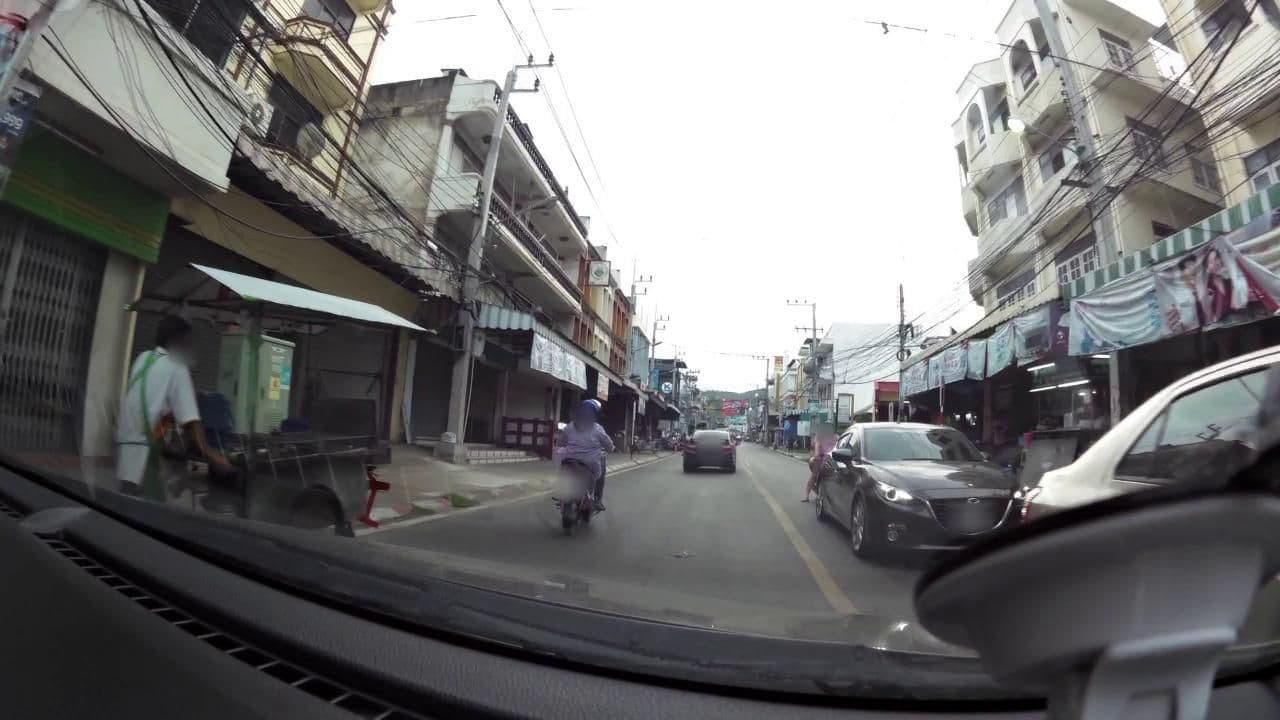 Street view near Tid Tarad Hostel, Hua Hin