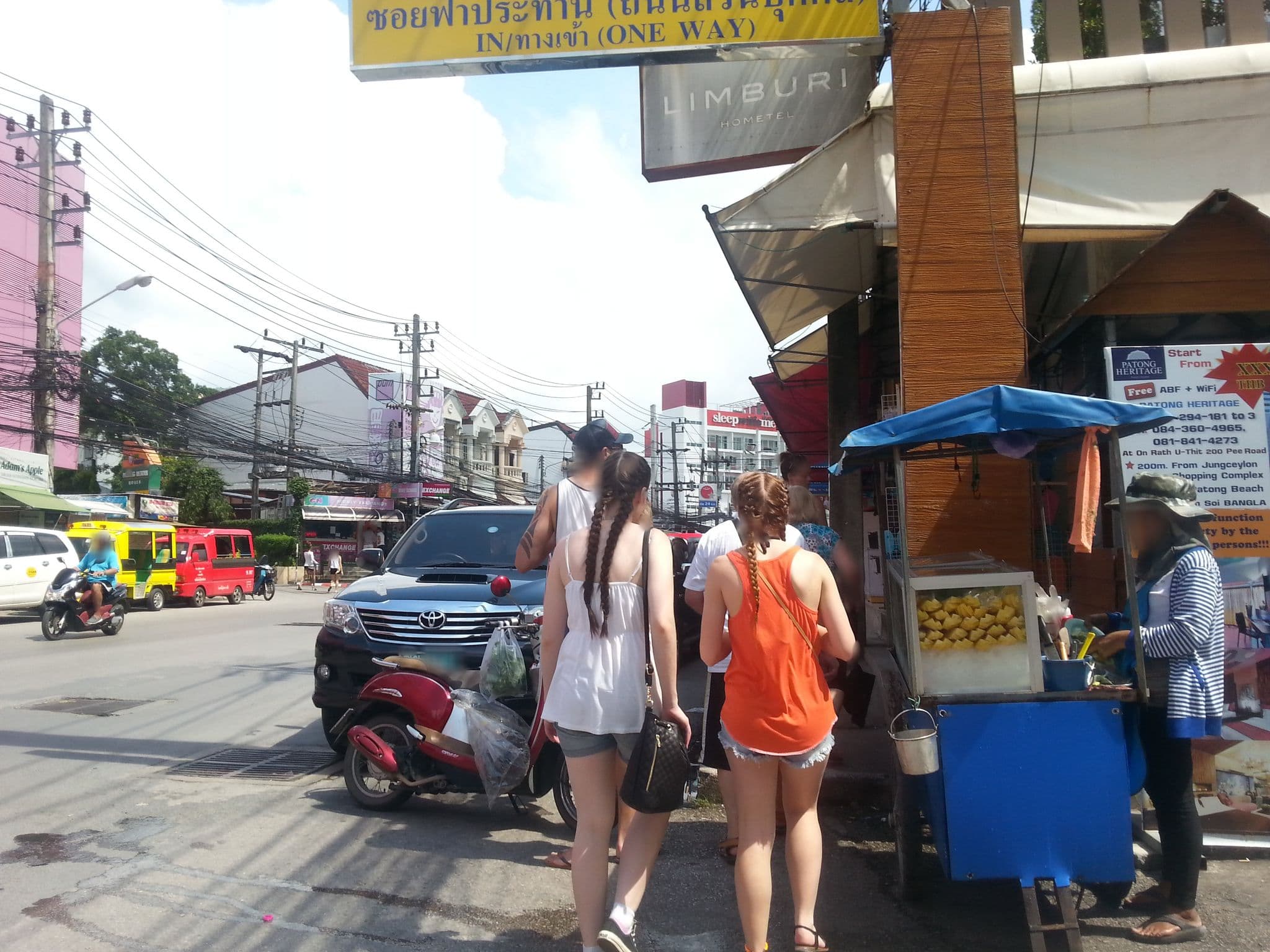 Street view near Baithong Lifestyle Hotel, Patong