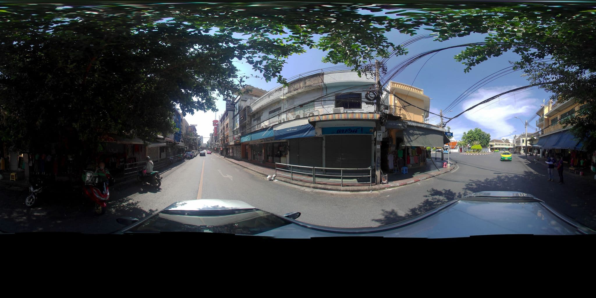 Street view near Khao San Social Capsule, Phra Nakhon