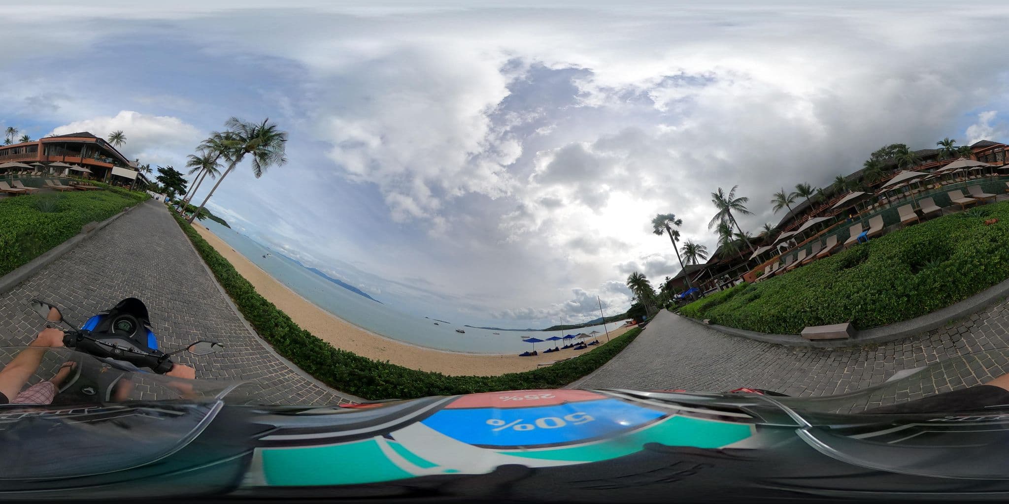 Street view near Hansar Samui Resort & Spa, Ko Samui