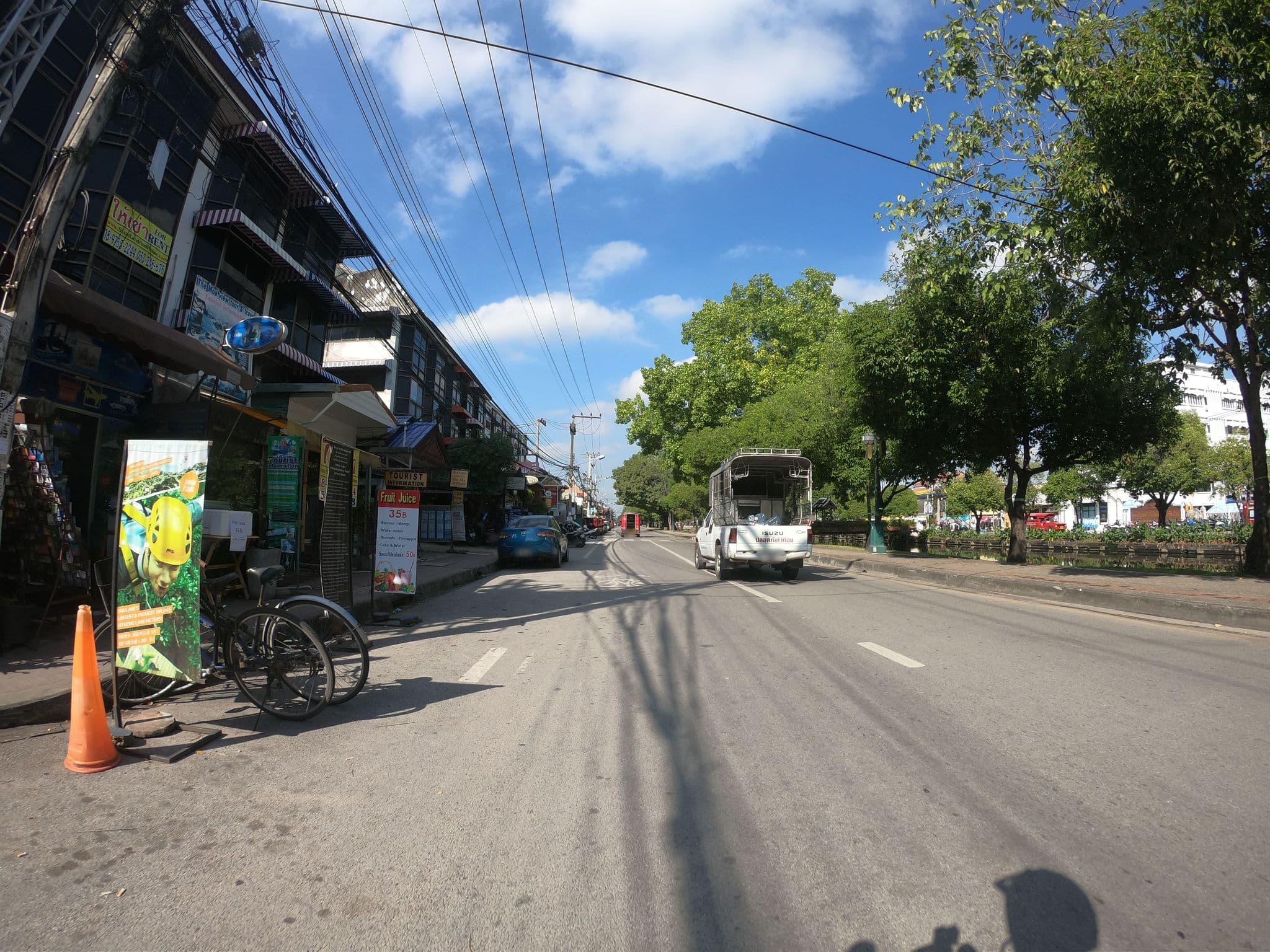 Street view near W2 Hostel, Chiang Mai