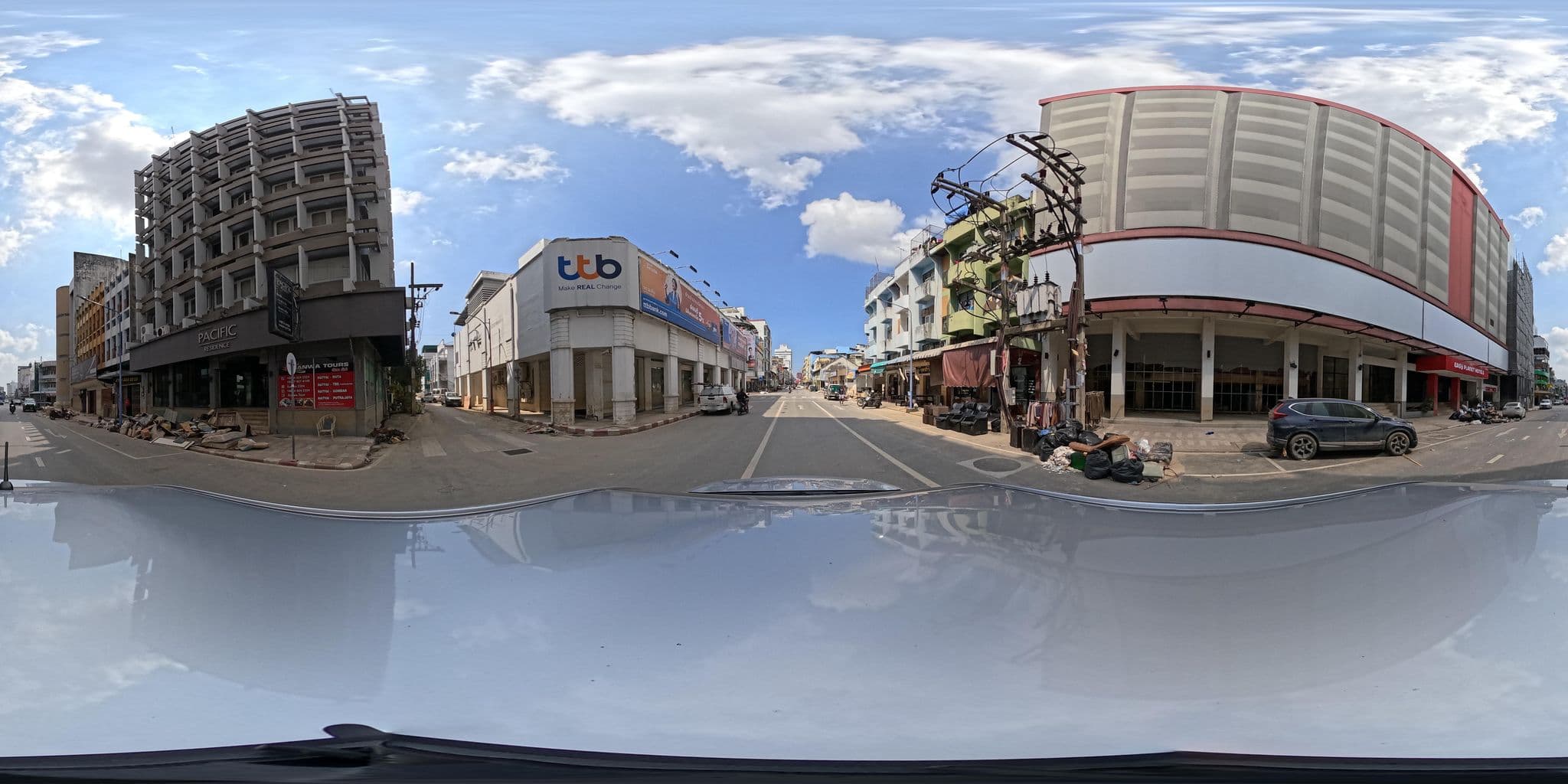 Street view near Pacific Residence, Hat Yai
