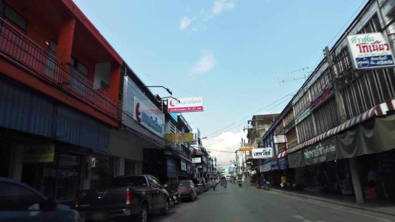 Street view near The Clock Tower Chiang Rai Hostel, Chiang Rai