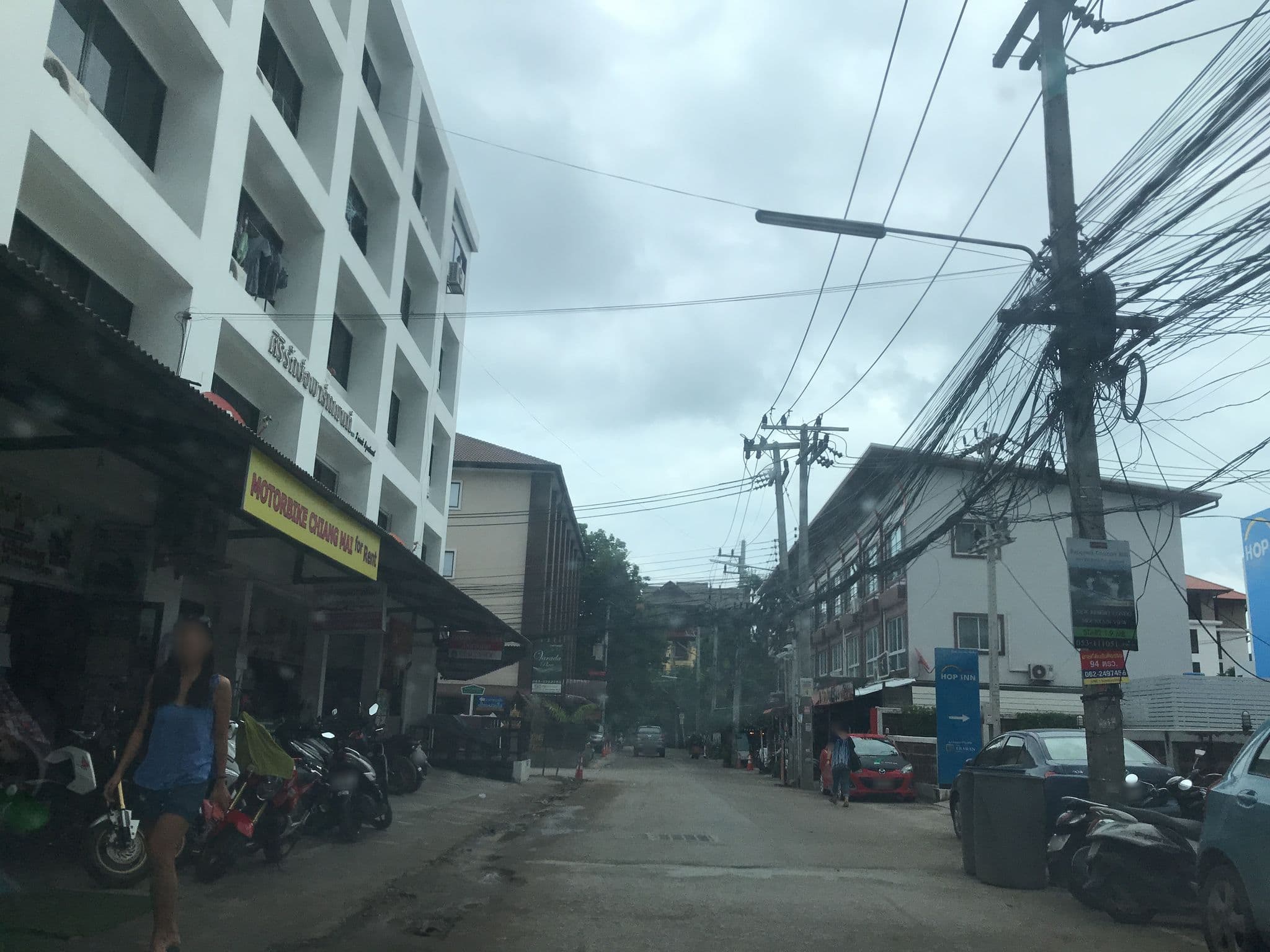 Street view near The Siriuk Apartments, Chiang Mai