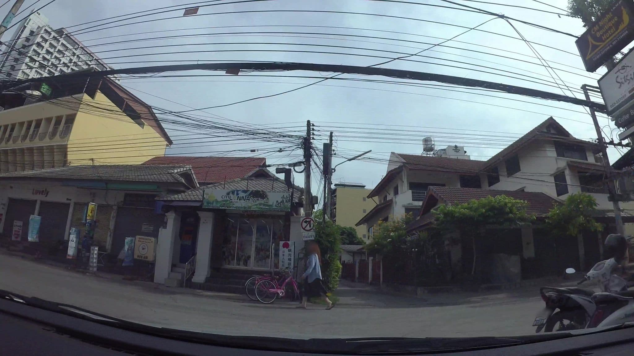 Street view near Shutimol Residence, Chiang Mai