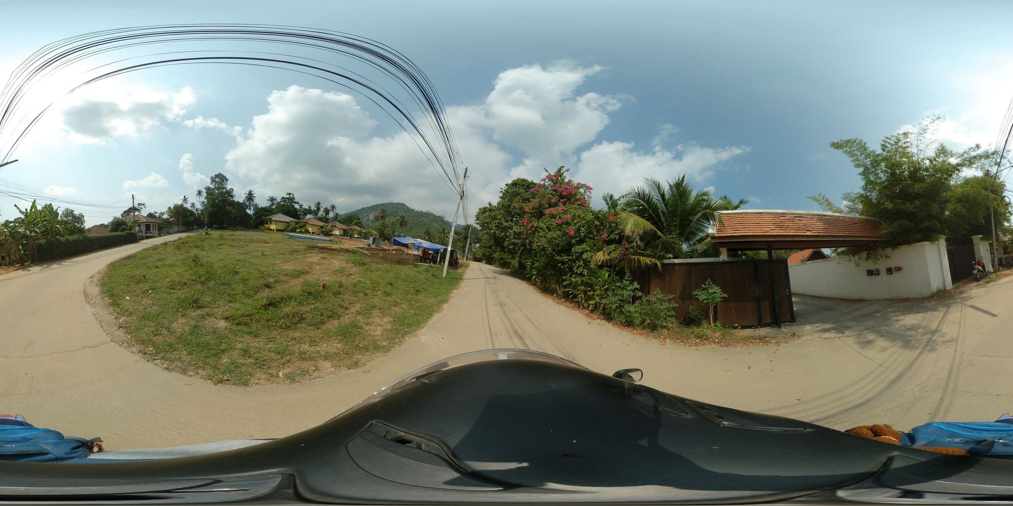 Street view near Peaceful Villas Palm View, Ko Samui