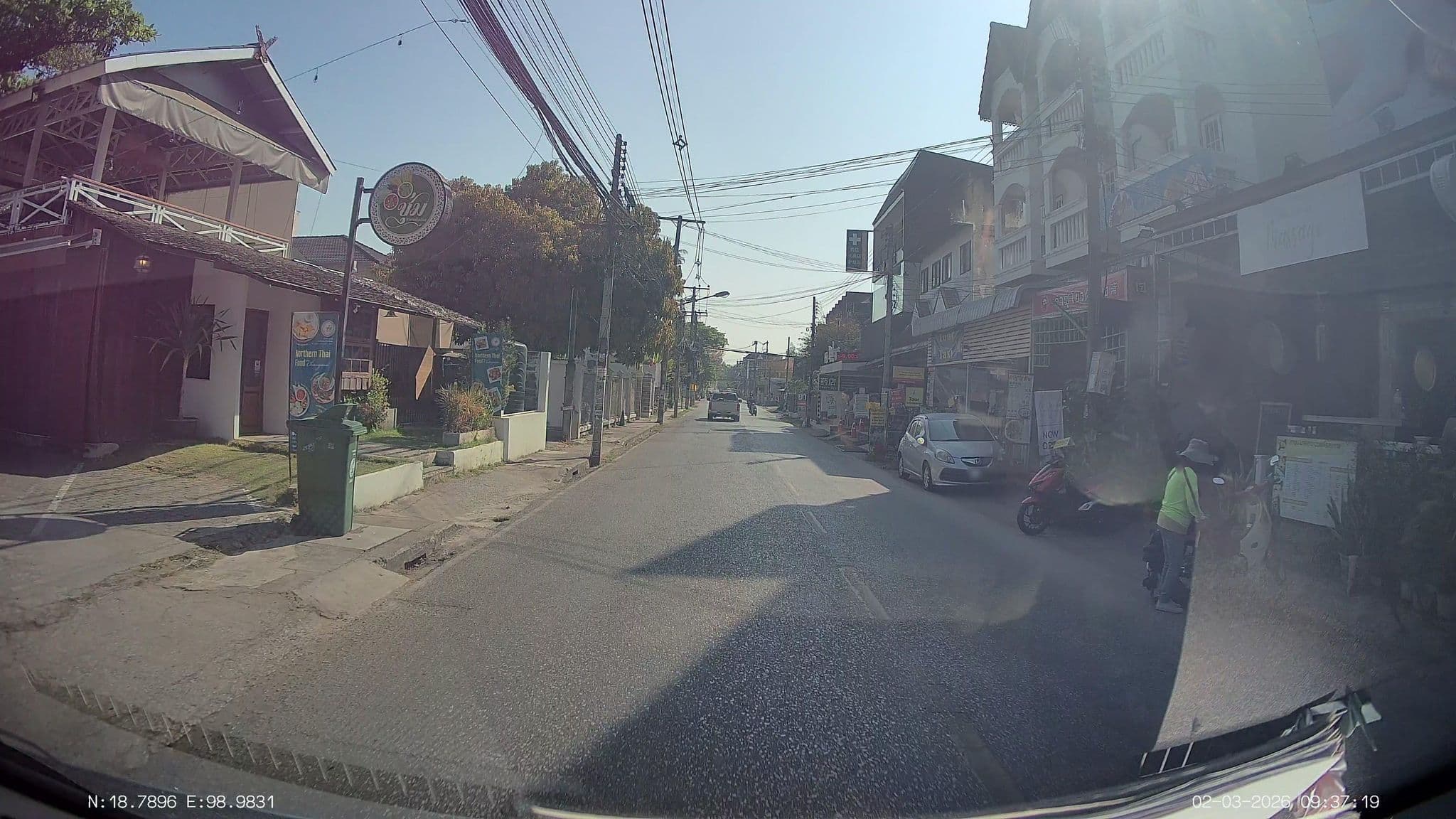 Street view near Art Café Guesthouse, Chiang Mai