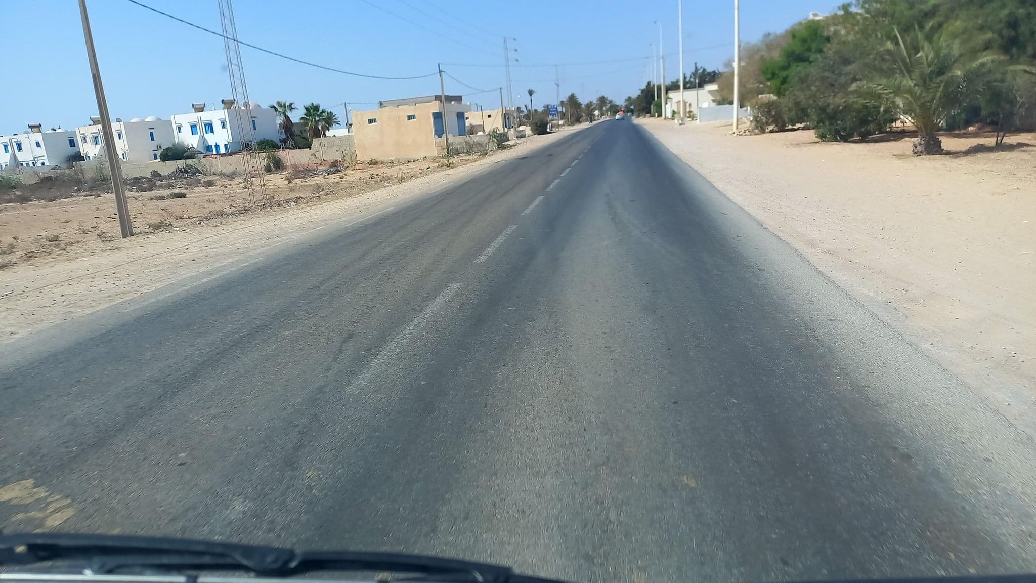 Street view near Menzelcaja, Midoun — © aksentini (CC BY-SA · Mapillary)