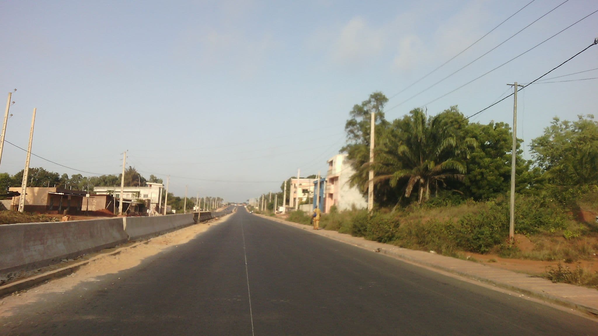 Street view near Auberge Sassou, Ouidah — © saliousoft (CC BY-SA · Mapillary)