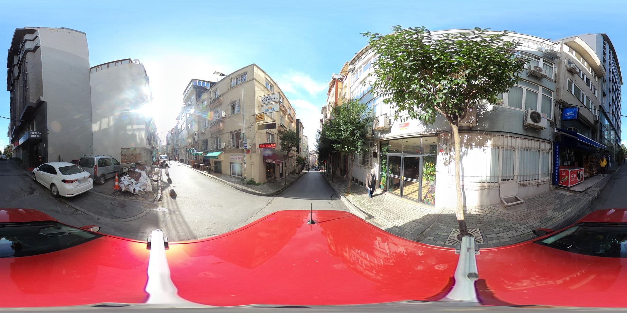 Street view near Wabi Sabi Hostel, Şişli