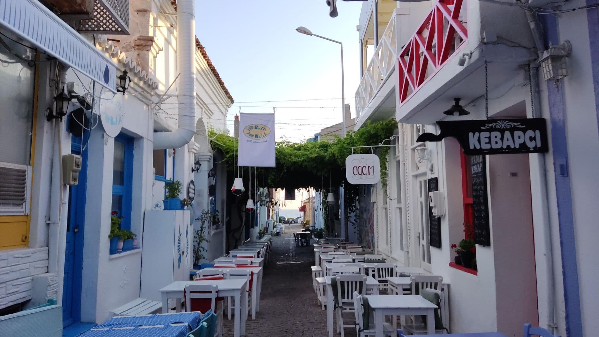 Street view near Dionysos Otel, Bozcaada — © orkut (CC BY-SA · Mapillary)