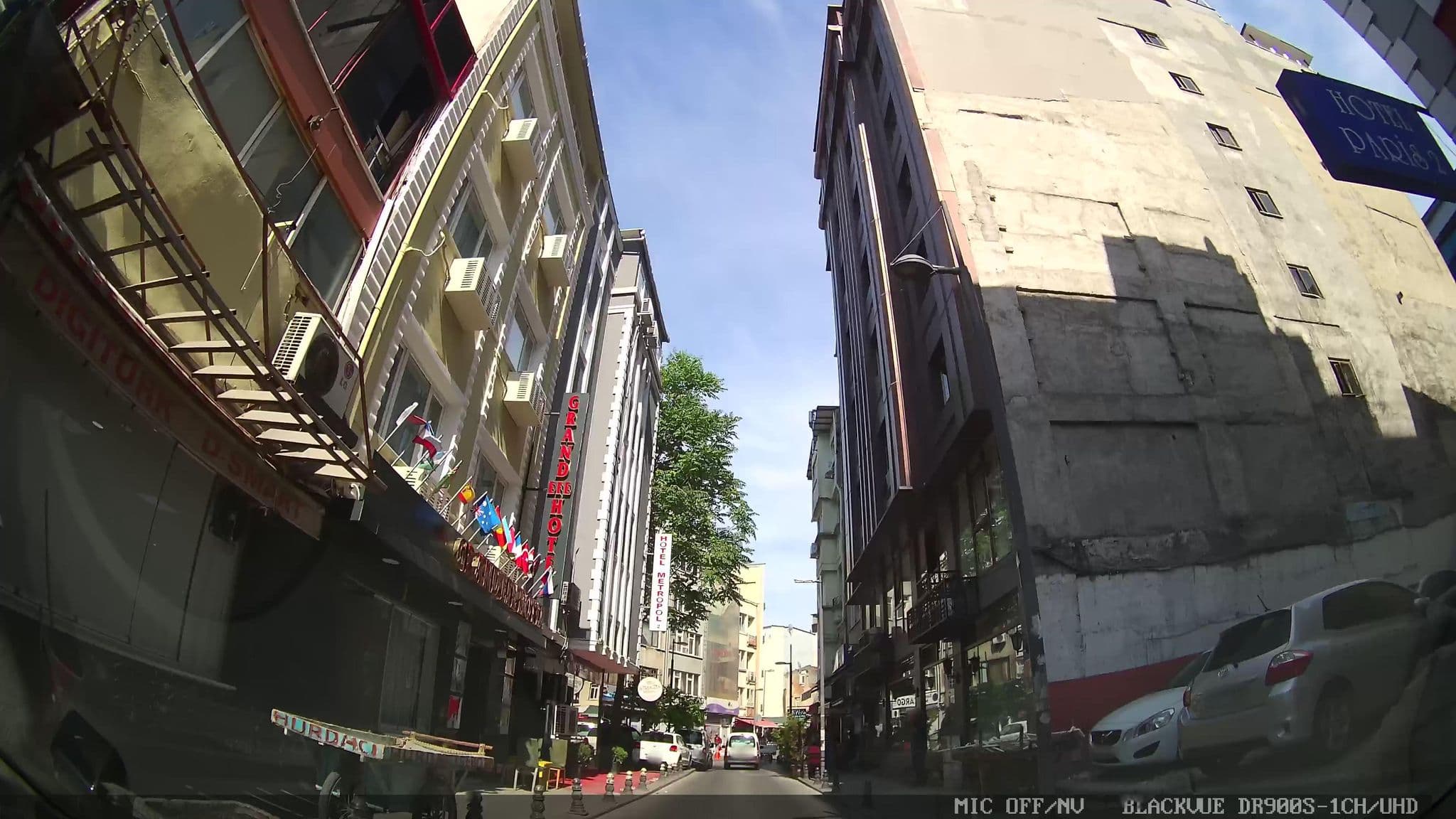 Street view near Grand FM Hotel, Istanbul