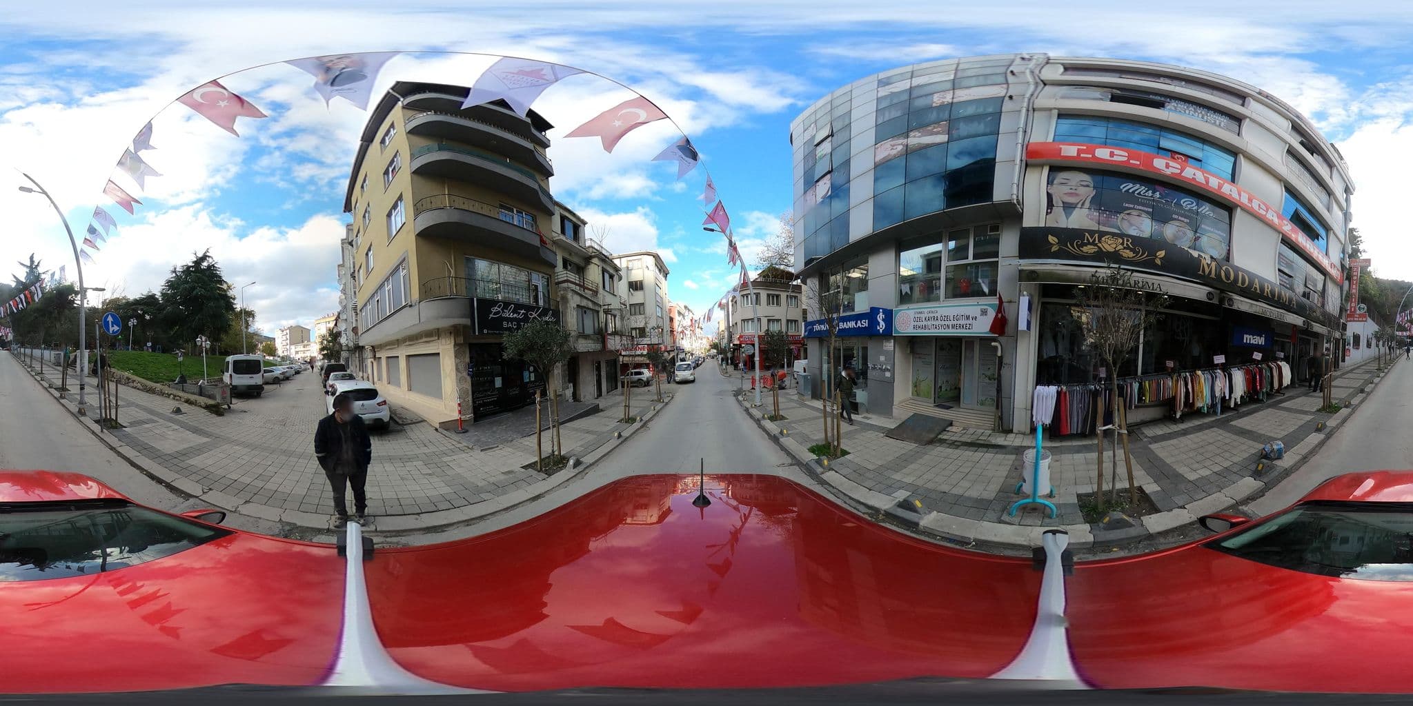 Street view near Gözler Hotel, Çatalca — © ademturkmen (CC BY-SA · Mapillary)