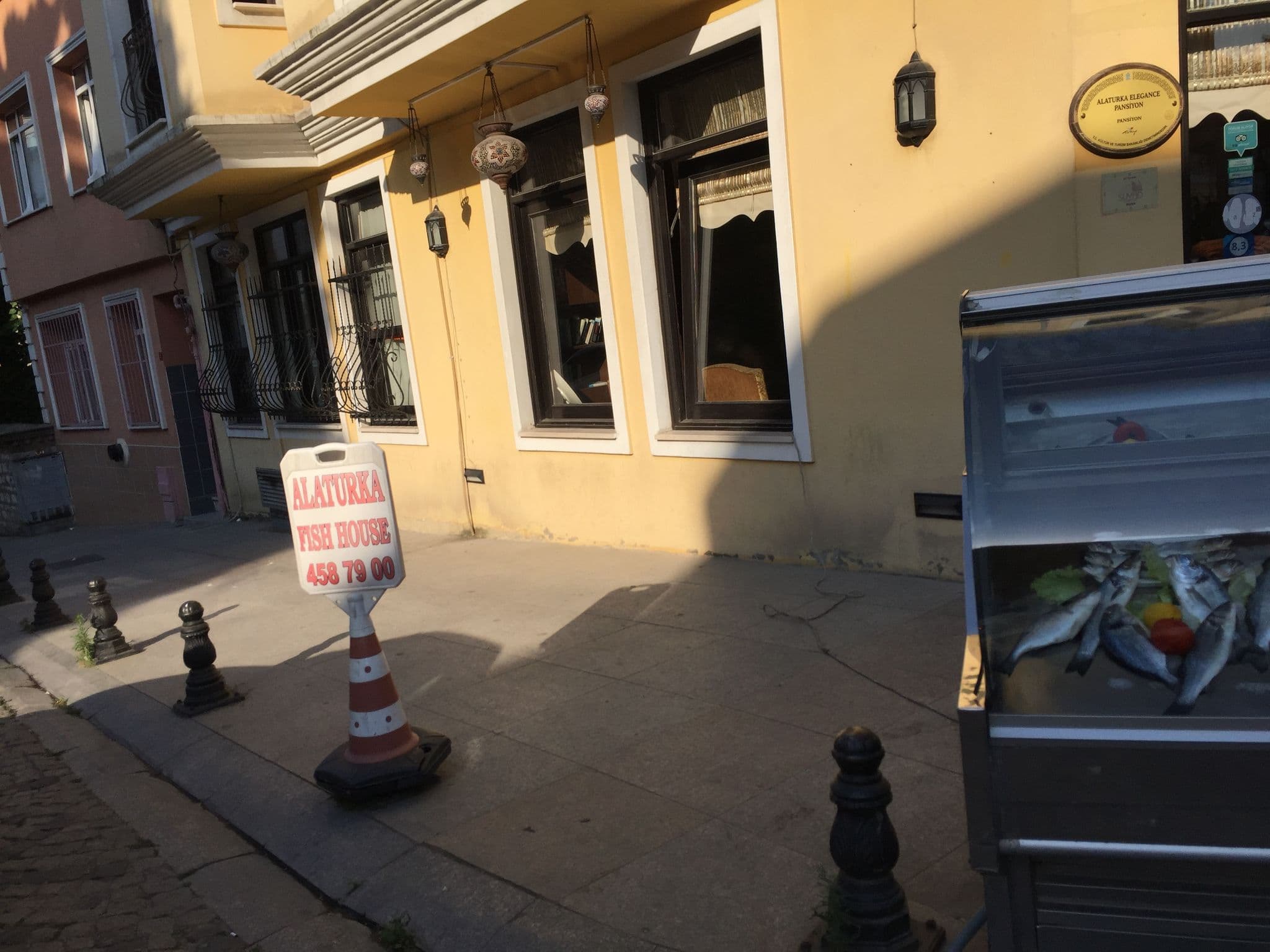 Street view near Hanedan Hotel, Sultanahmet — © sessiznotalar (CC BY-SA · Mapillary)
