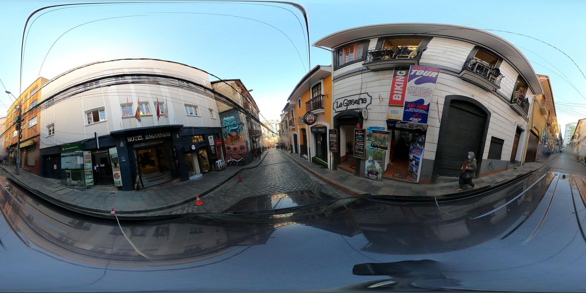 Street view near Hostal Maya Inn, La Paz — © kaart_2 (CC BY-SA · Mapillary)