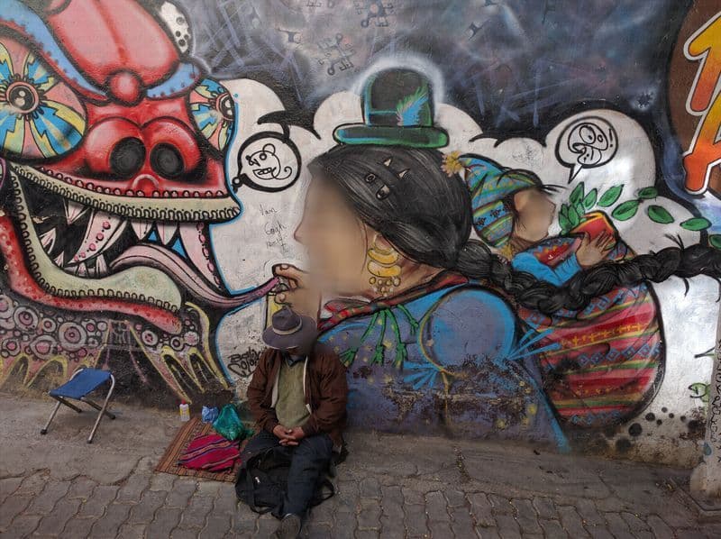 Street view near Cactus, La Paz