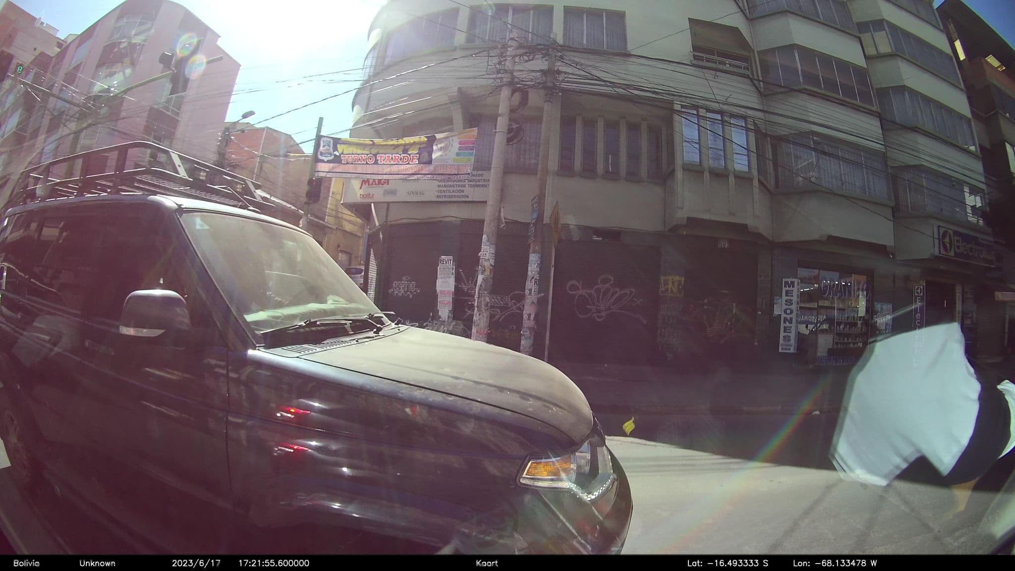 Street view near Milenio Hostel, La Paz