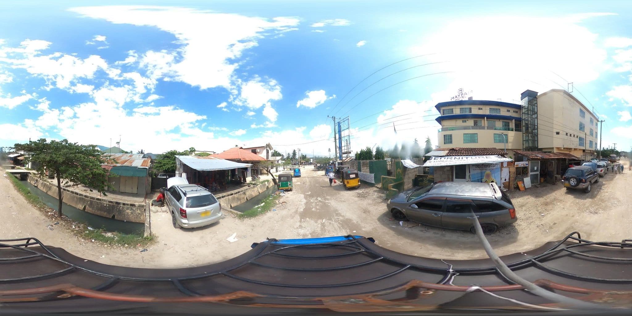 Street view near Markham Hotel, Magomeni — © OMDTZ1 (CC BY-SA · Mapillary)