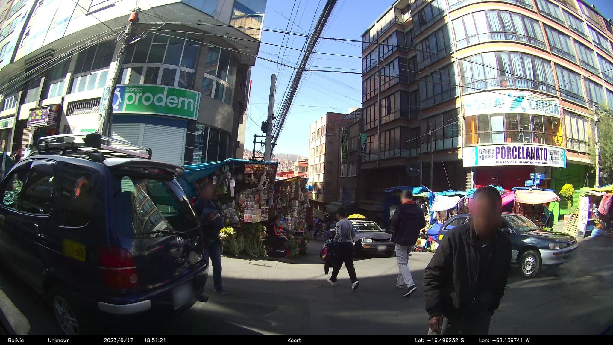 Street view near Hotel Las Brisas, La Paz