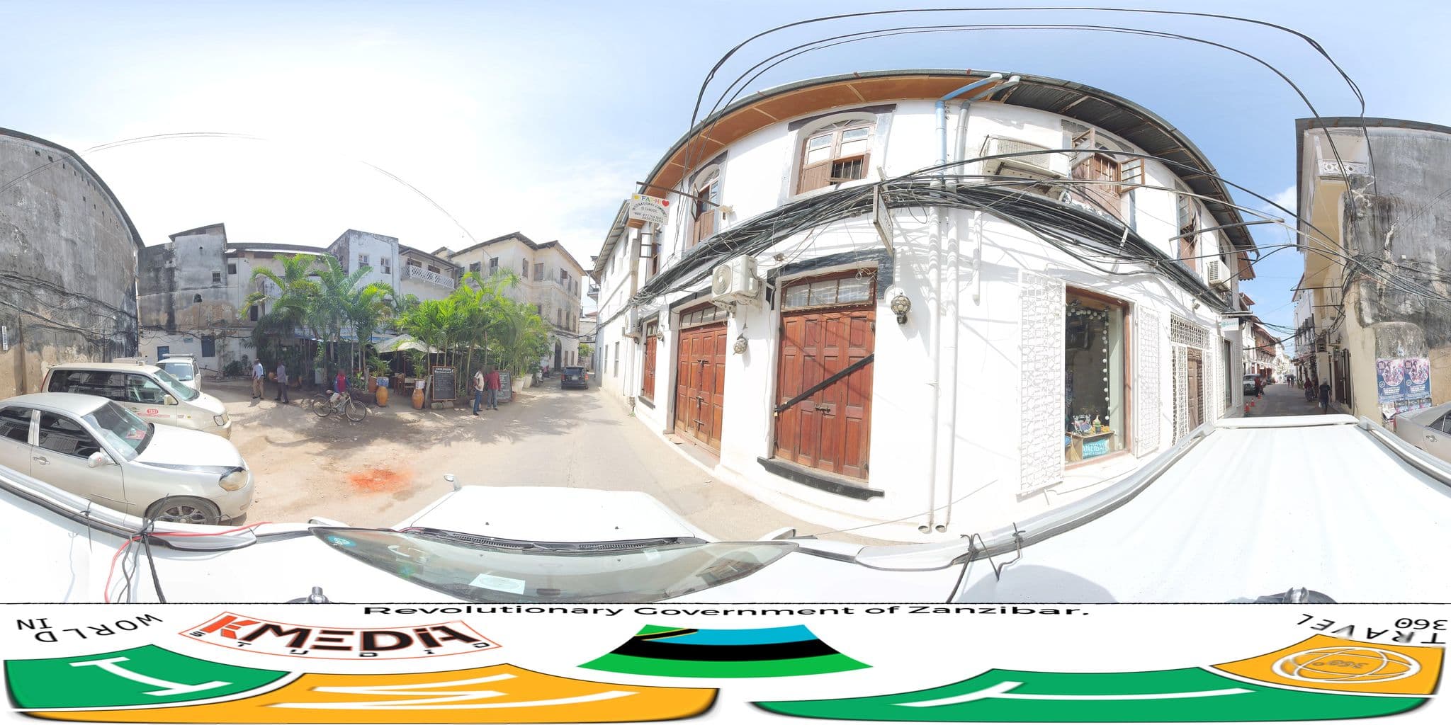 Street view near Shangani Hotel, Zanzibar — © federicodebetto (CC BY-SA · Mapillary)
